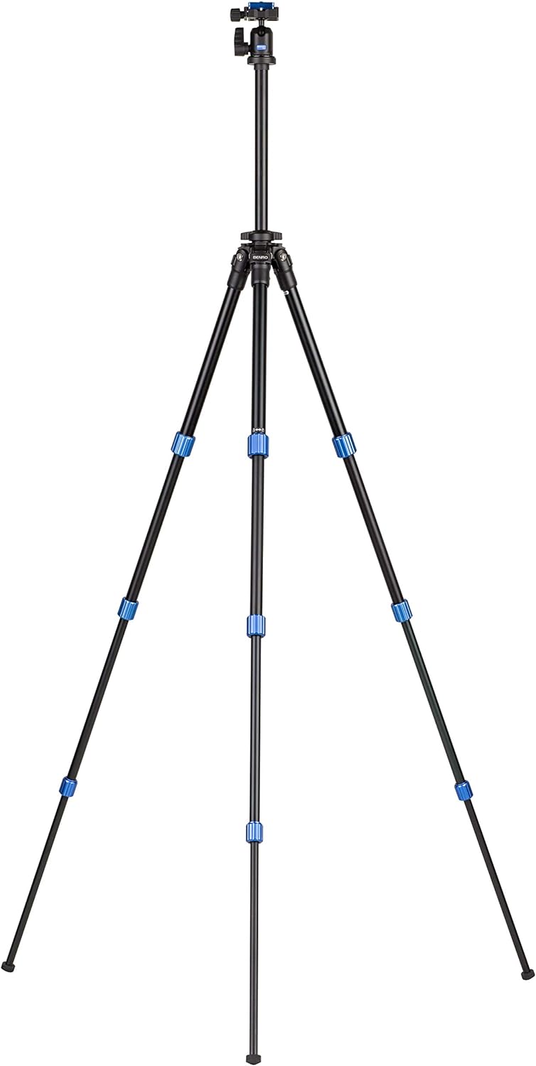 BENRO Slim TSL08AN00 Aluminium Stativ Kit mit Kugelkopf N00, Slim