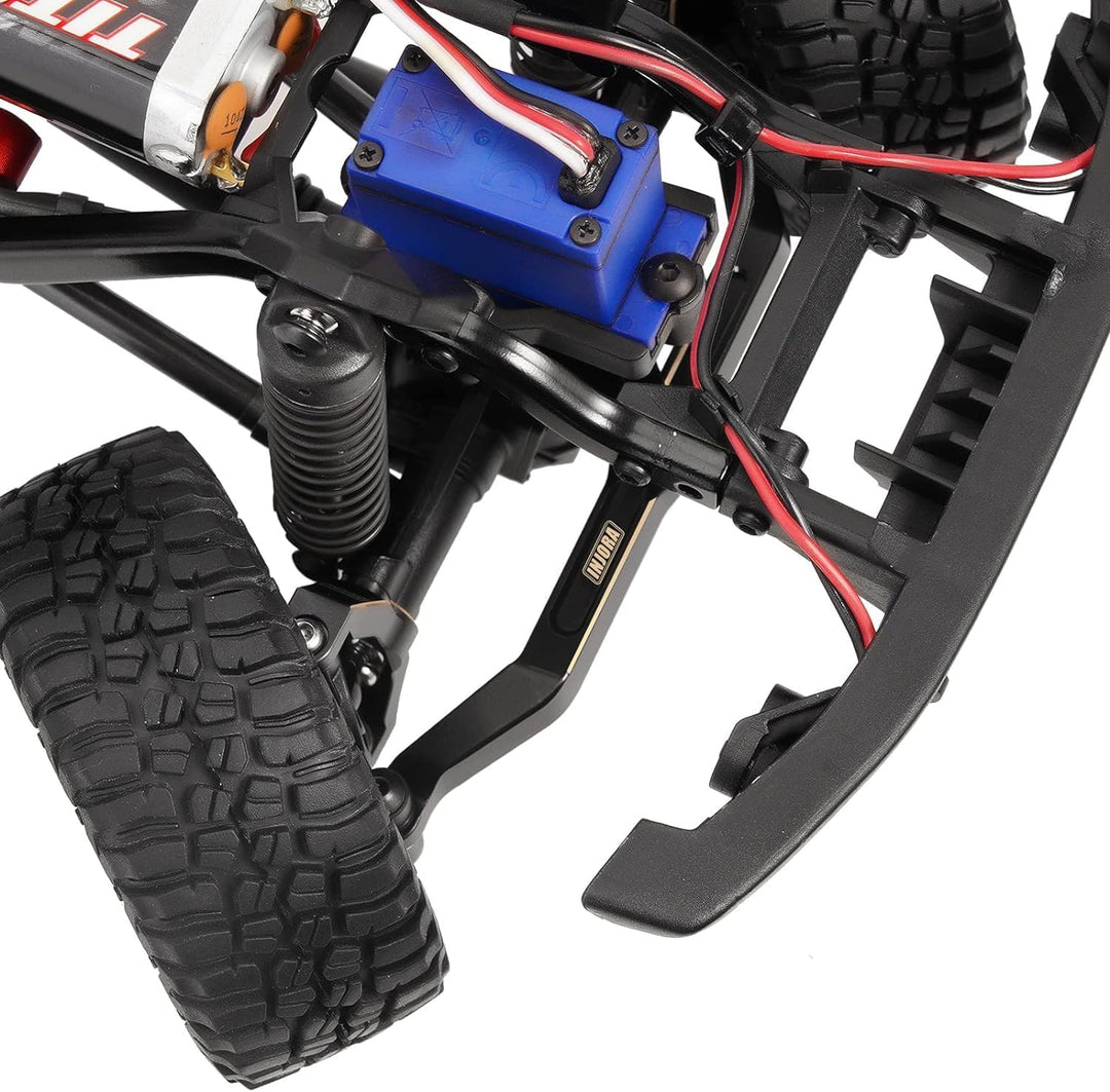 INJORA Messing Lenkblöcke Achsschenkel & Lenkrollen C-Hubs Lenkstange mit vollem Spiel für TRX4M Upg