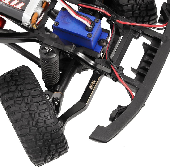 INJORA Messing Lenkblöcke Achsschenkel & Lenkrollen C-Hubs Lenkstange mit vollem Spiel für TRX4M Upg