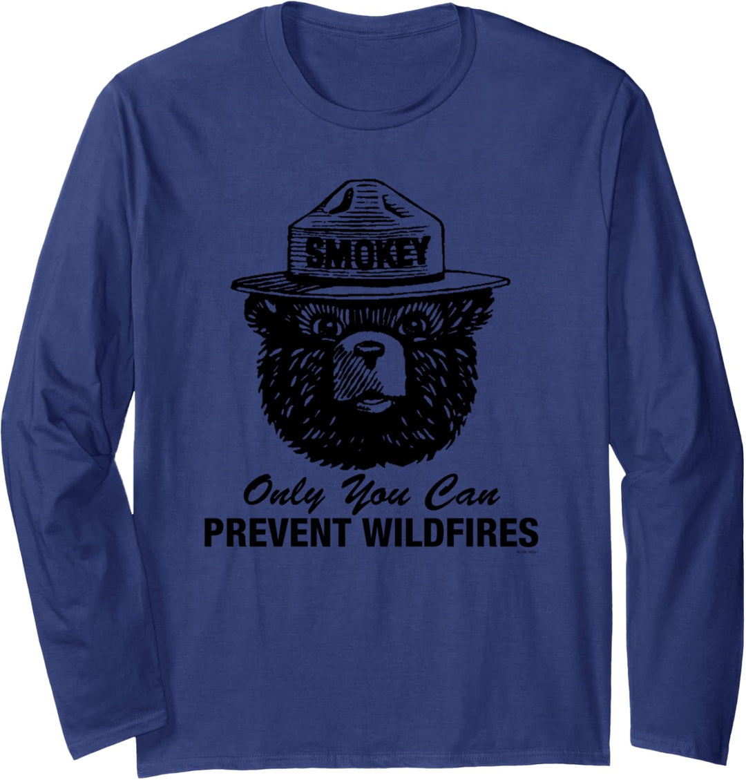 Smokey Bear Nur Sie können Waldbrände verhindern Langarmshirt