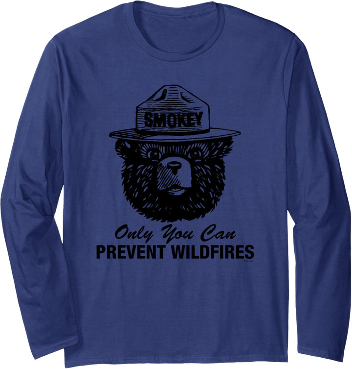 Smokey Bear Nur Sie können Waldbrände verhindern Langarmshirt