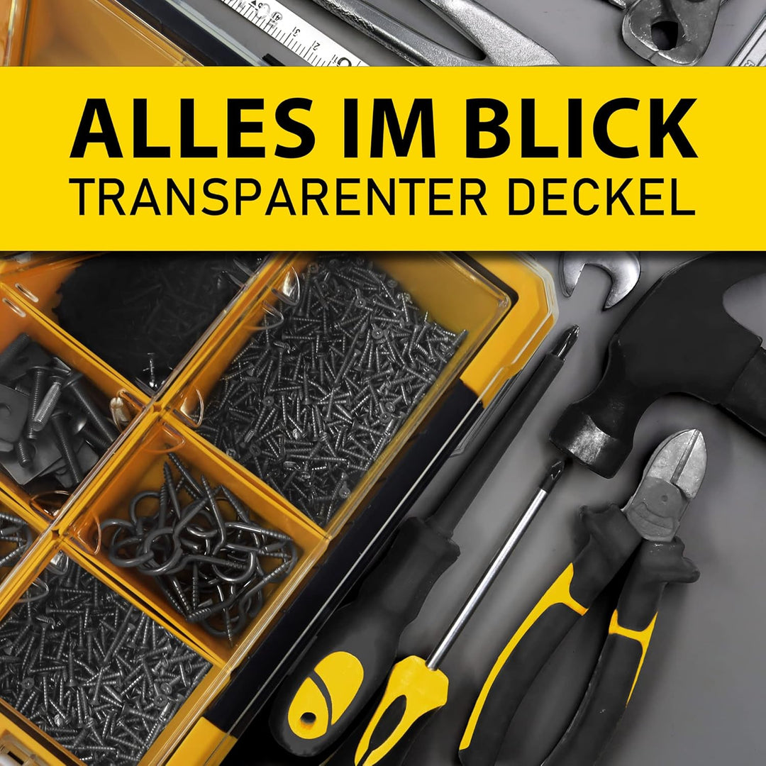 Fatbox GIANT Sortimentskasten PBI49x42x11,5cm | Organizer Kleinteilemagazin Aufbewahrungsbox Koffer