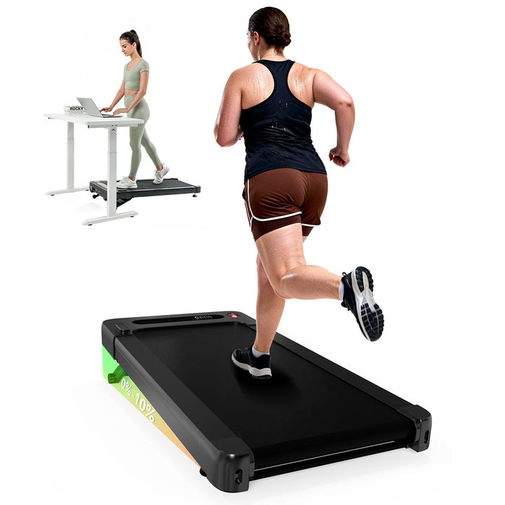 Bluearth Walking Pad mit 10% Automatische Steigung, Laufband Schreibtisch für Zuhause und Büro, Smar