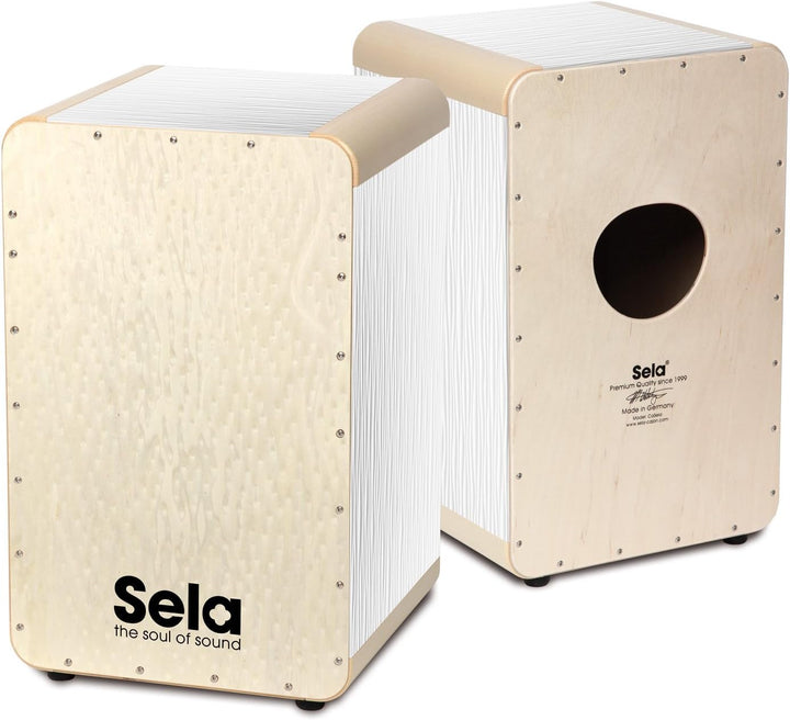 Sela Wave White Pearl SE 021 - spezialbeschichteter 15 mm Birkenkorpus, herausnehmbare Snare, Wave W