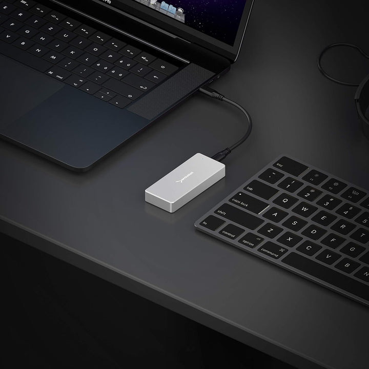 SABRENT NVMe Gehäuse, m2 SSD Adapter 10Gbps (M-Key) Robustes wasserdichtes [IP67], Werkzeuglos (EC-W