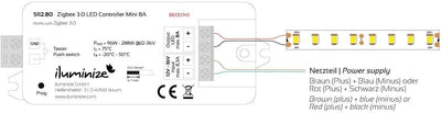 iluminize Zigbee 3.0 LED-Controller 1x 8A, 12V-36V, für weisse LEDs, Lightlink & Touchlink (1x 8A we