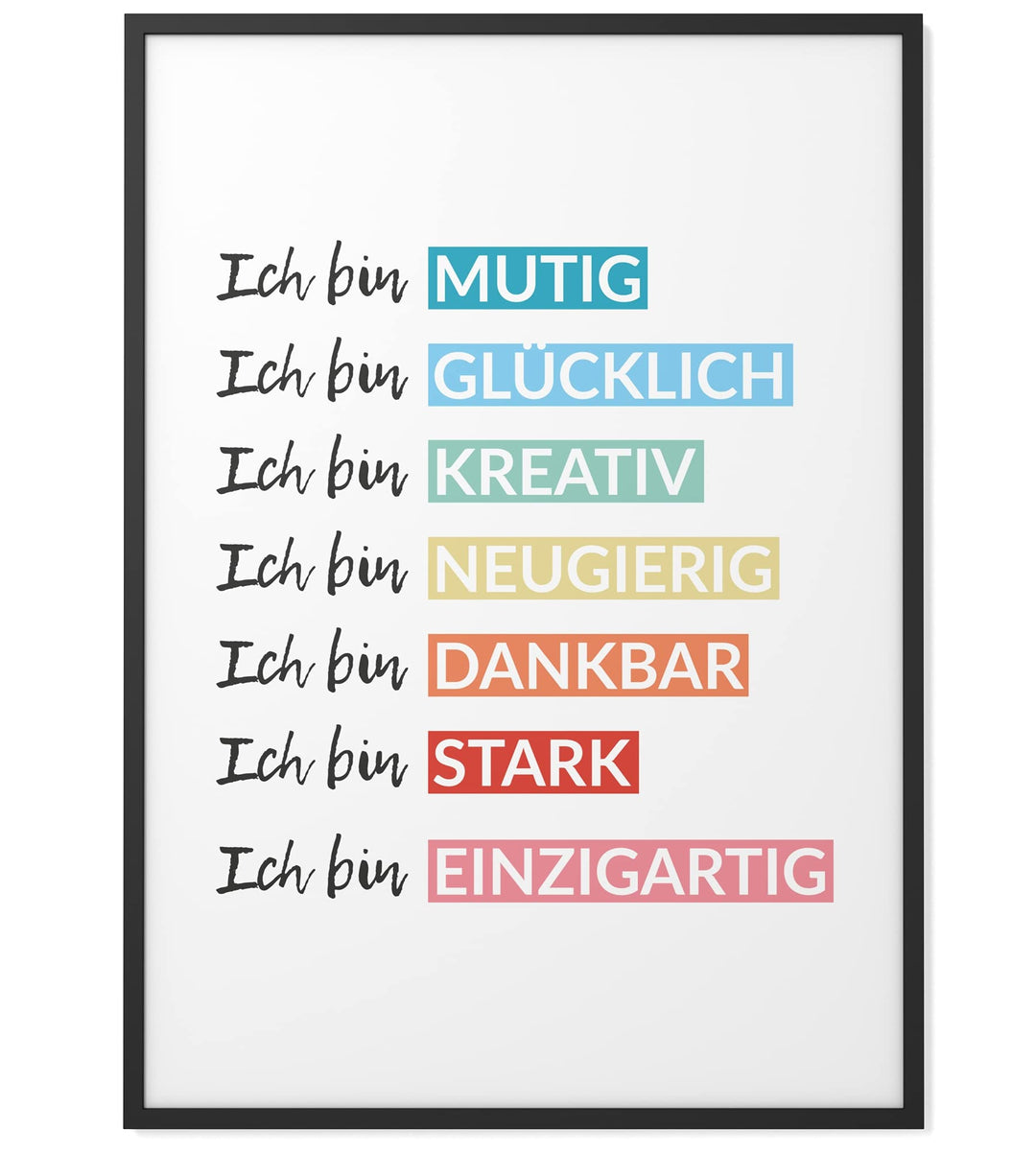 Papierschmiede® Kinderposter in A3, Wanddeko fürs Kinderzimmer, Jungen Mädchen, Wandbilder Dekoratio