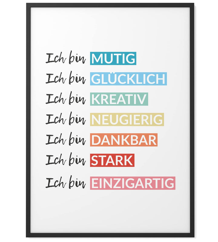 Papierschmiede® Kinderposter in A3, Wanddeko fürs Kinderzimmer, Jungen Mädchen, Wandbilder Dekoratio