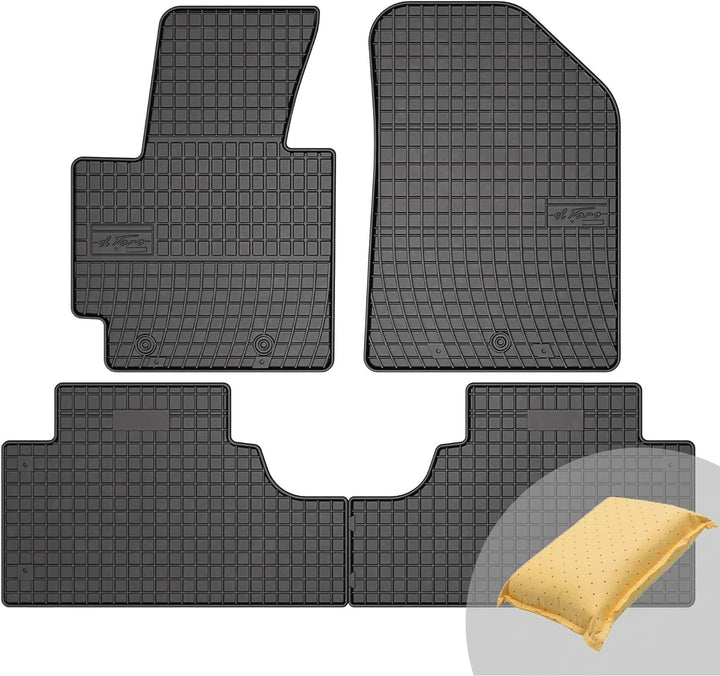 FROGUM EL Toro Gummimatten Ganzjähriges-Set von Autofussmatte Auto Fussmatten für Kia Soul II 2013-2