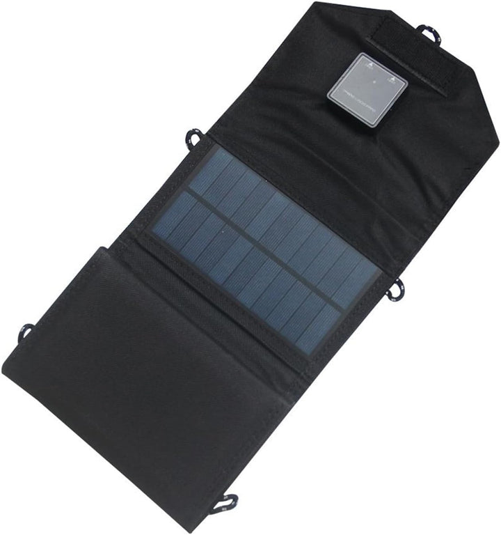 Ahuuen Tragbares Solarladegerät, zusammenklappbar, 120 W, Handy-Ladegerät, wasserdichte Ladebank mit