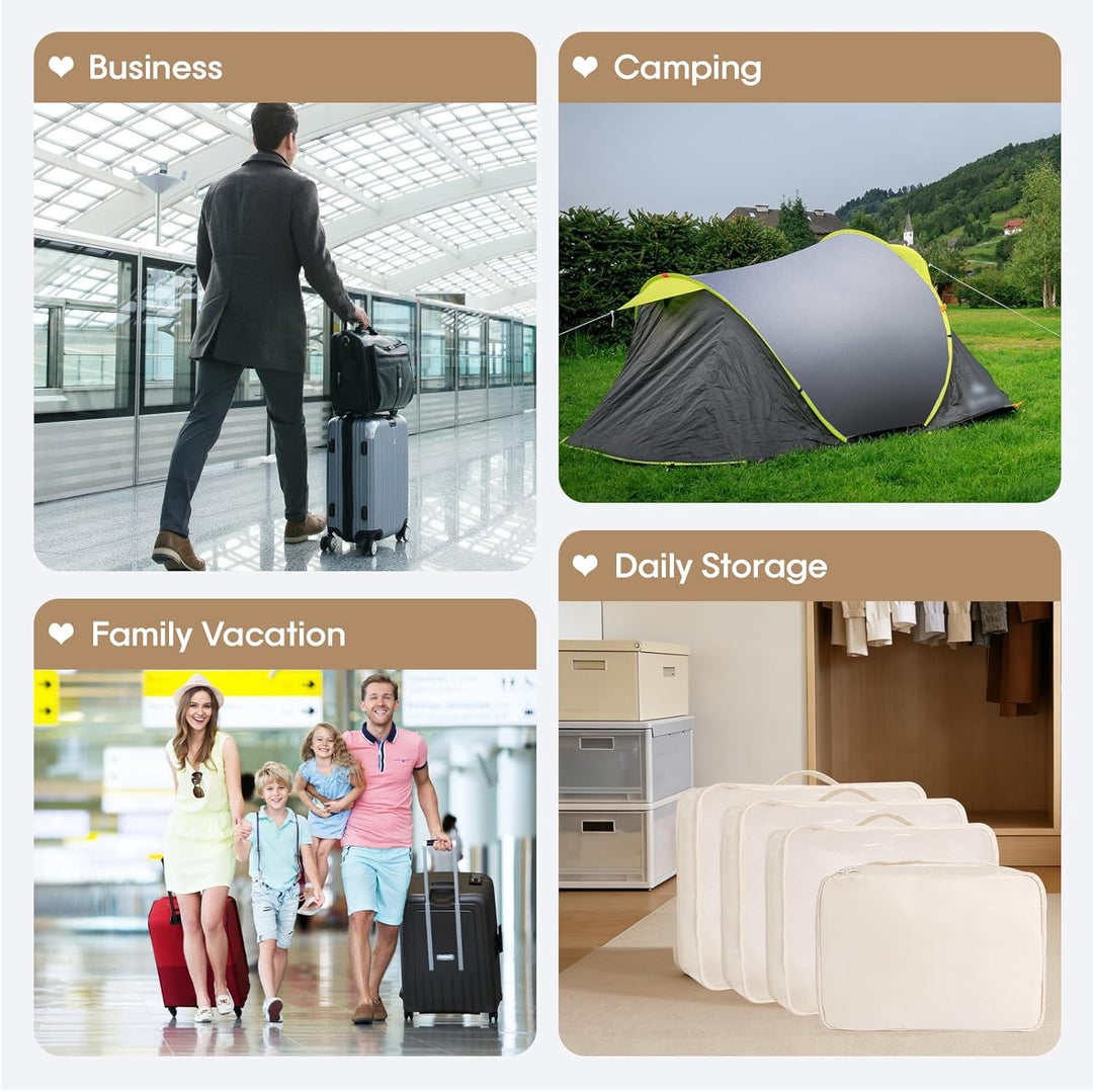 MosaiRudo 8-teilig Koffer Organizer Set, Packing Cubes, Packwürfel für Urlaub &amp; Business,Reise Organ