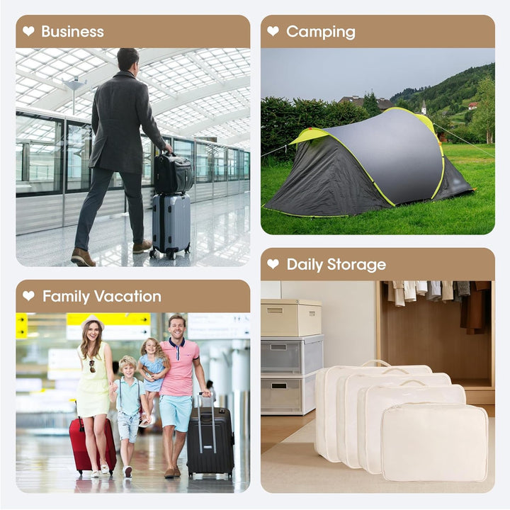 MosaiRudo 8-teilig Koffer Organizer Set, Packing Cubes, Packwürfel für Urlaub &amp; Business,Reise Organ