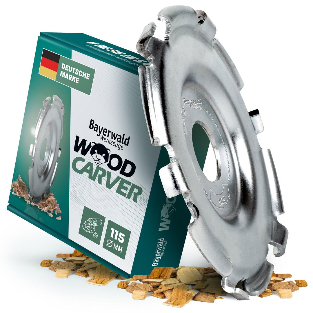 Bayerwald Woodcarver Ø 115 mm - Frässcheibe für Winkelschleifer zur Holzbearbeitung/ideales Werkzeug