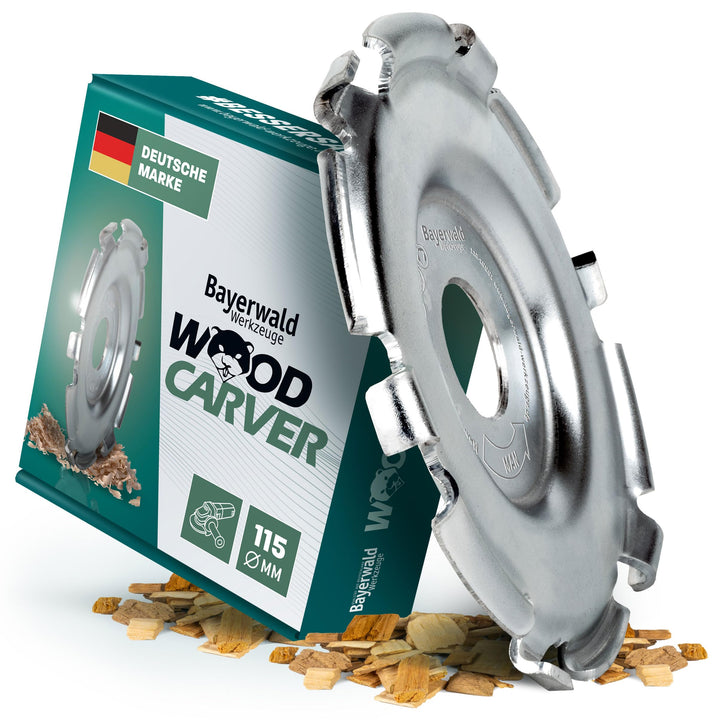 Bayerwald Woodcarver Ø 115 mm - Frässcheibe für Winkelschleifer zur Holzbearbeitung/ideales Werkzeug