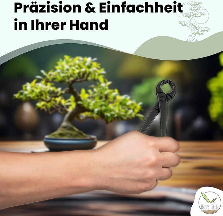 Bonsai Werkzeug-Set Profi 4-teilig aus Stahl mit praktischer Aufbewahrungstasche - Traditionelles Bo