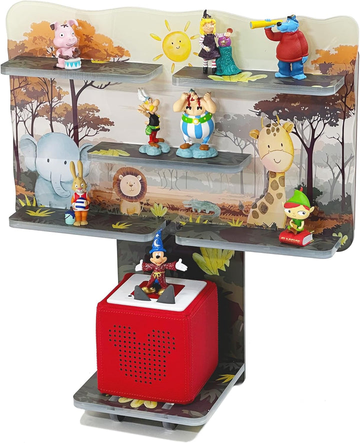 Smagnon Tonie Regal aus Acryl mit LED Beleuchtung - Passend für Toniebox oder Tonie Figuren für Jung