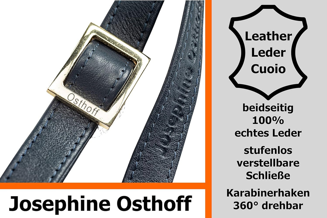Josephine Osthoff - SCHULTERRIEMEN Echtleder Ersatzriemen Gurt Crossbody Strap Ersatz 135 cm Länge 2