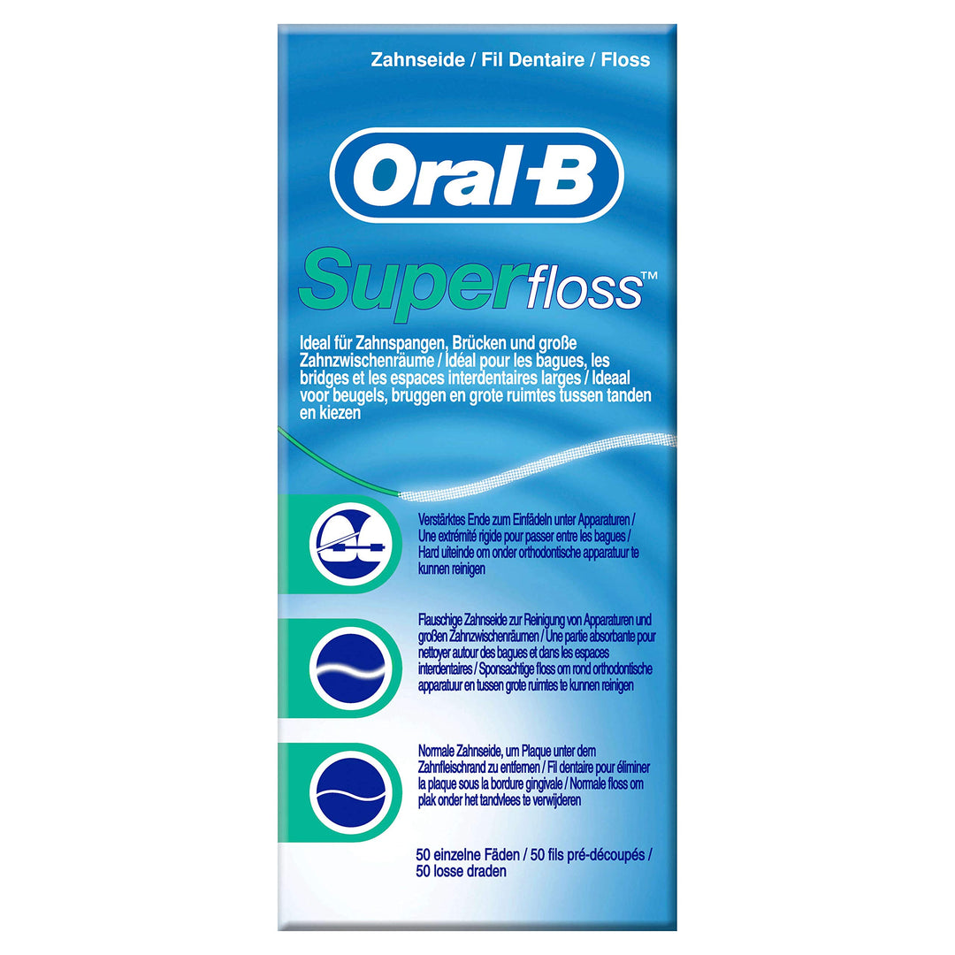 Oral-B SuperFloss 50 Fäden, er Pack (x 1 Stück), 1
