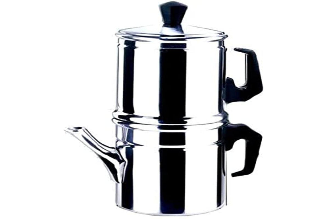Ilsa Napoletana-Kaffeekanne, Aluminium, Silber, 12 Tassen