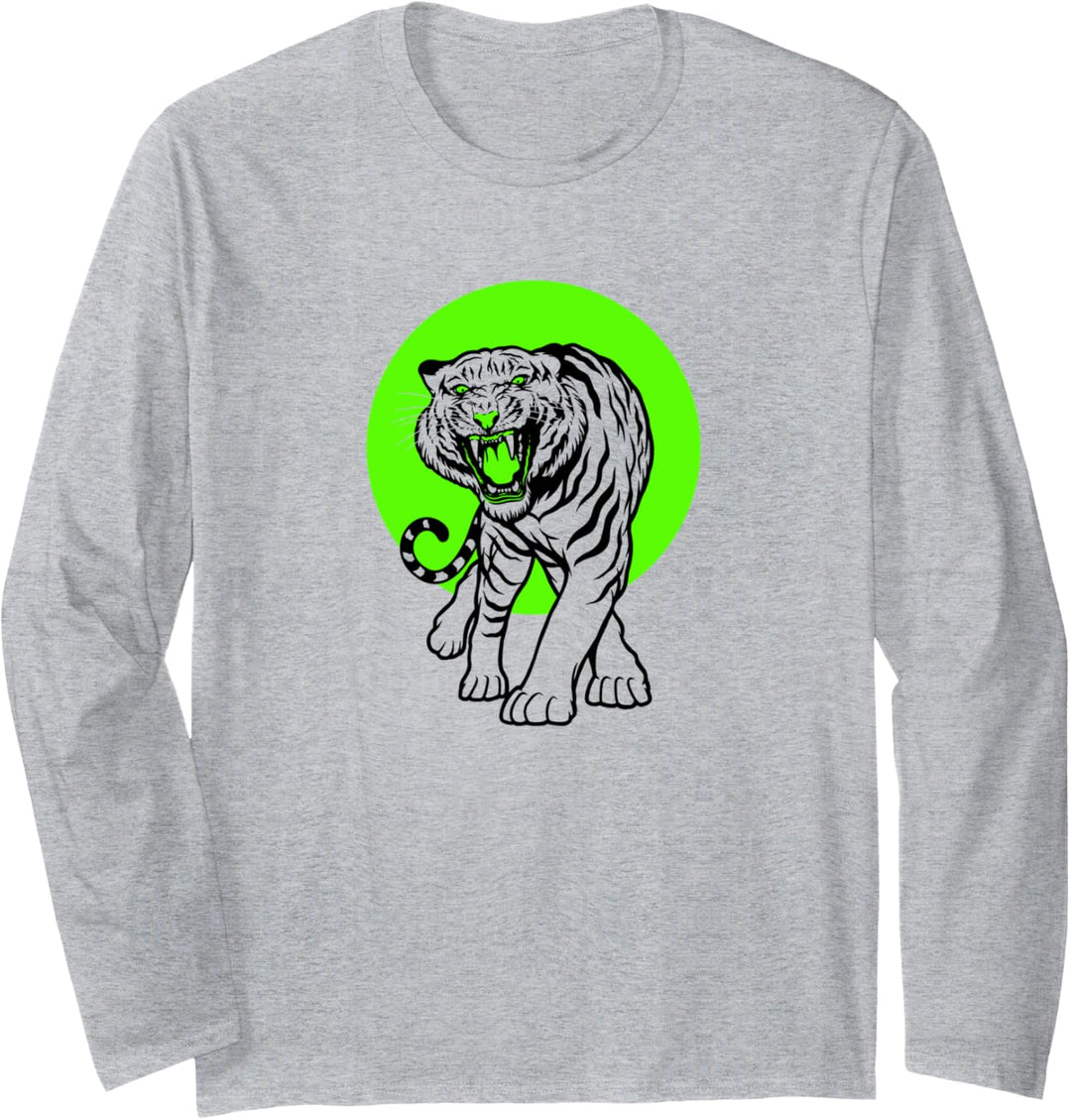 Tiger-Sonne Langarmshirt