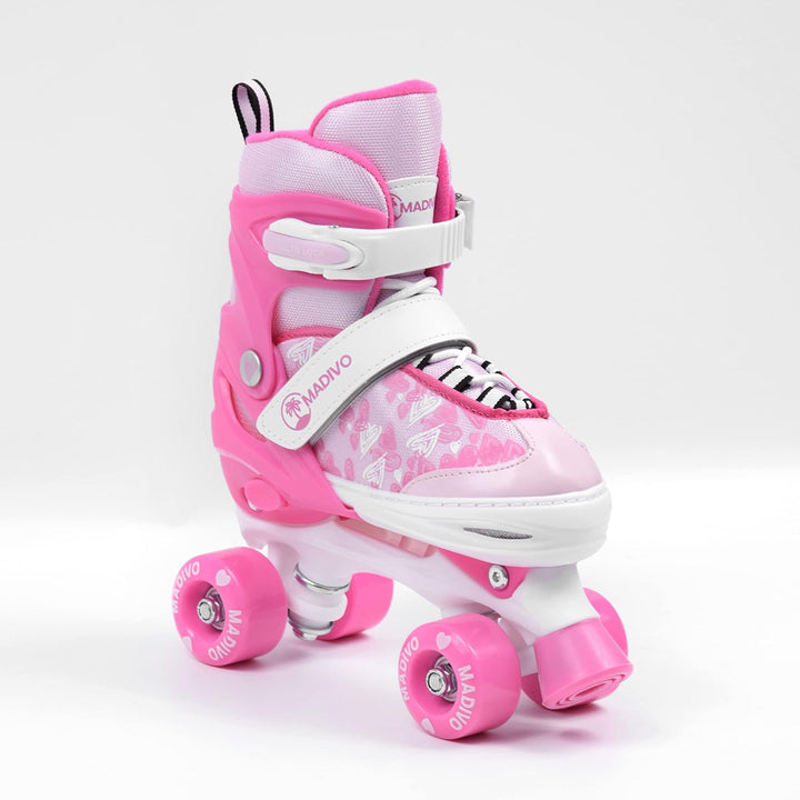 MADIVO Tropic Kinder Rollschuhe VERSTELLBAR | Ideal für Mädchen und Damen | Grössenverstellbare Roll
