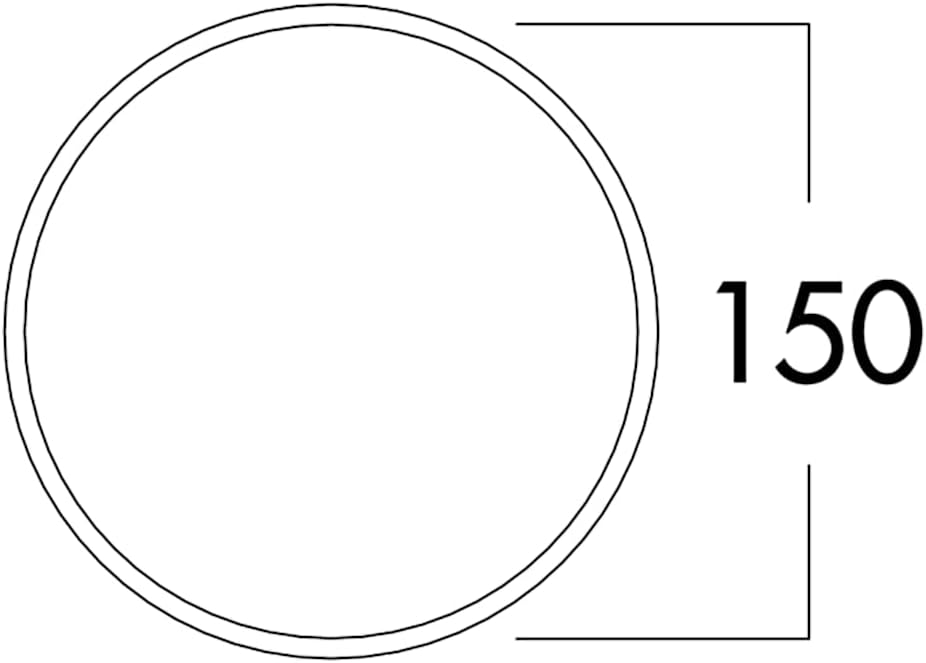 NABER COMPAIR® Flow Star GTS 150 Mauerkasten Ø150 mm (Rundrohranschluss)