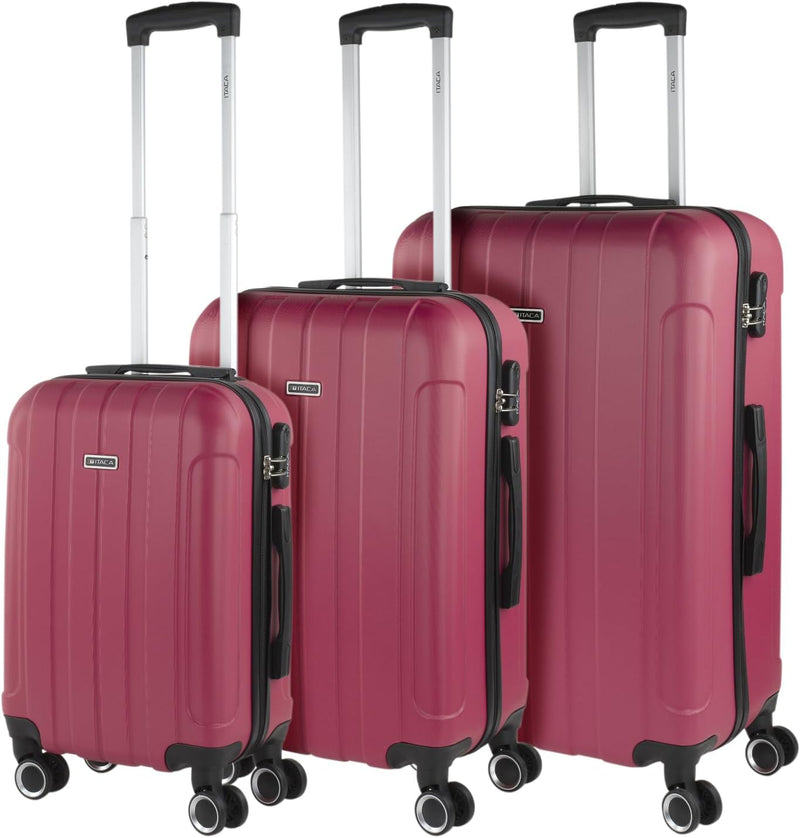 ITACA - Reisekoffer der Firma, Set mit 4 Rädern – Set Travel Cases ABS – Set Sturdy and Light Travel