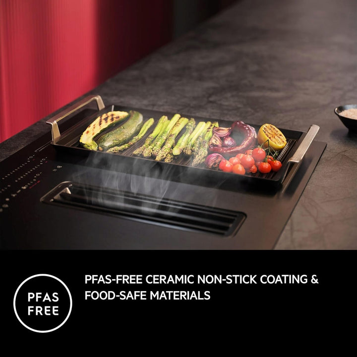 AEG Plancha Grill 2.0, Antihaft-Keramikbeschichtung, Easy2Clean, optimale Hitzeverteilung, Indoor BB