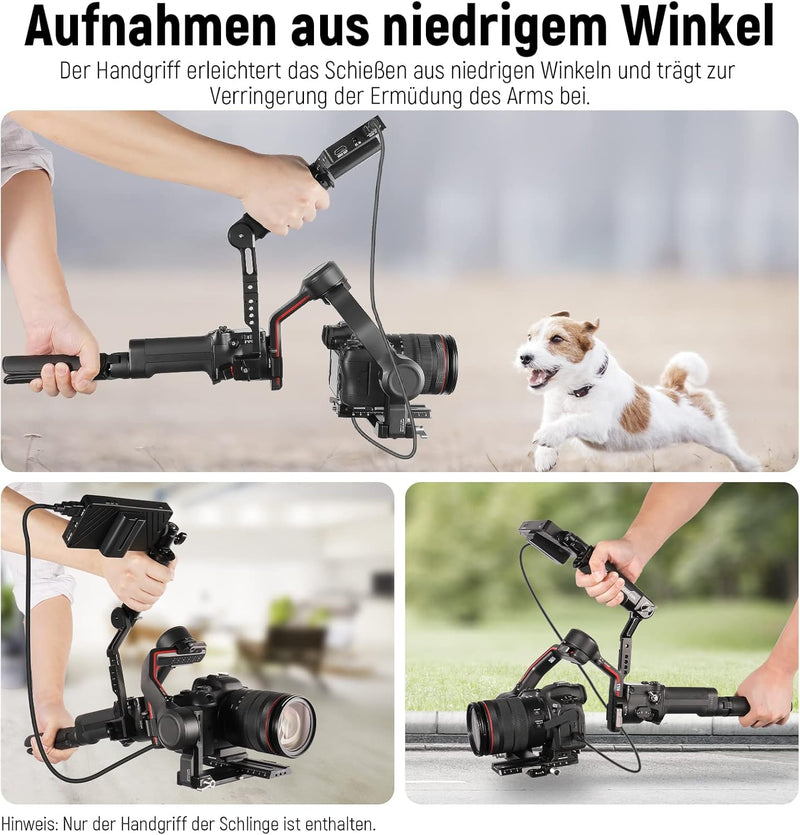 NEEWER Verstellbarer Sling Griff Kompatibel mit DJI Ronin RS3 Mini RS 3 Pro RS 2 RSC 2 Gimbal Stabil