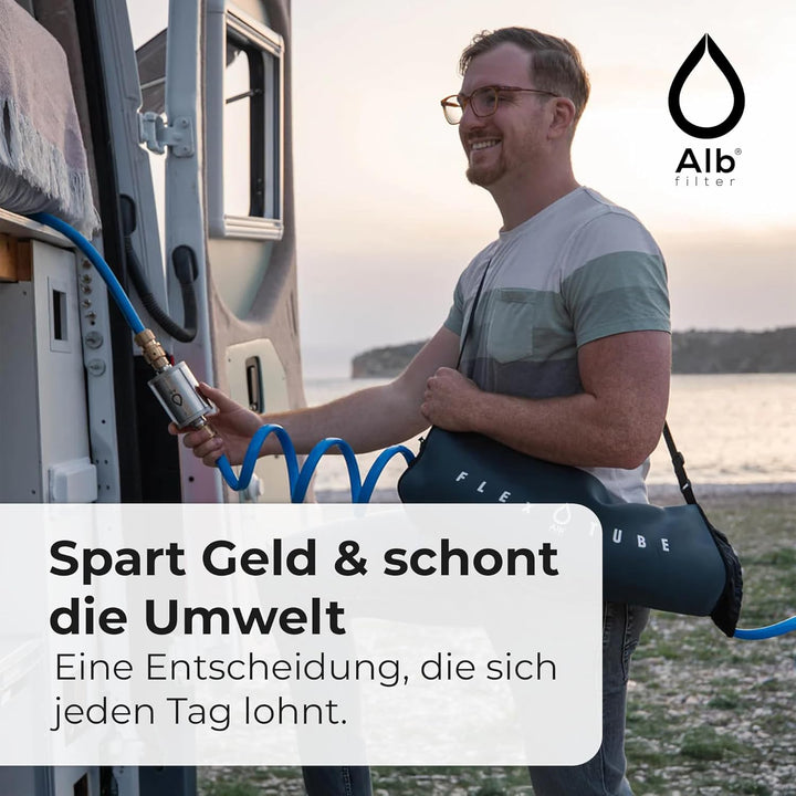 Alb Filter® MOBIL Nano Trinkwasserfilter | Bakterien, Keime und Anti-Legionellen-Filter | Boot, Camp