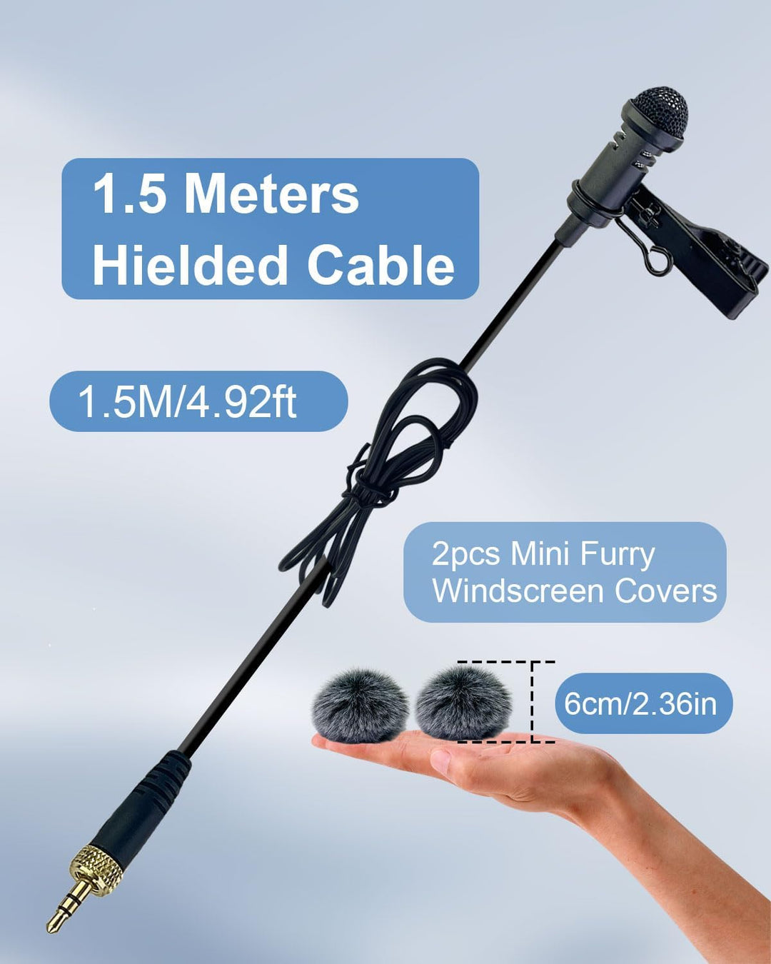 Wired Lavalier Ansteckmikrofon, Lavalier professionelles kompatibel mit Sennheiser Mikrofonsystem-Ta