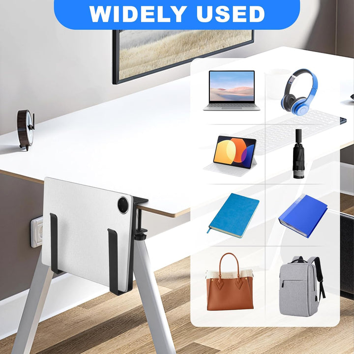 Aufhängbarer Laptop Organizer Schreibtisch Hänge Notebook Halter aus Aluminium Verstellbare Schreibt