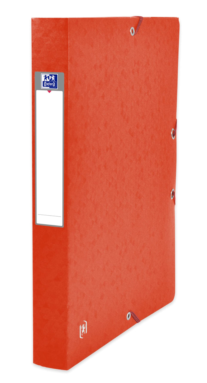 Oxford Sammelbox A4, aus Karton, 4 cm Rückenbreite, rot, 9 Stück 4 cm Rückenbreite rot, 4 cm Rückenb