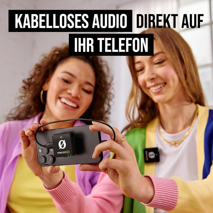 RØDE Wireless ME TX Ultra-kompakter Drahtlos-Mikrofonsystem, GainAssist-Technologie und 100 m Reichw