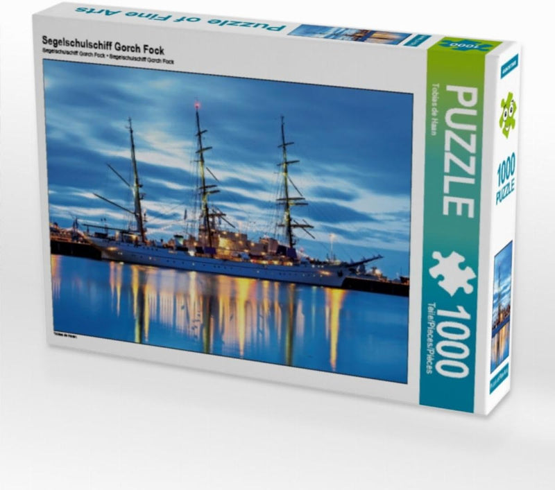 CALVENDO Puzzle Segelschulschiff Gorch Fock 1000 Teile Lege-Grösse 64 x 48 cm Foto-Puzzle Bild von w