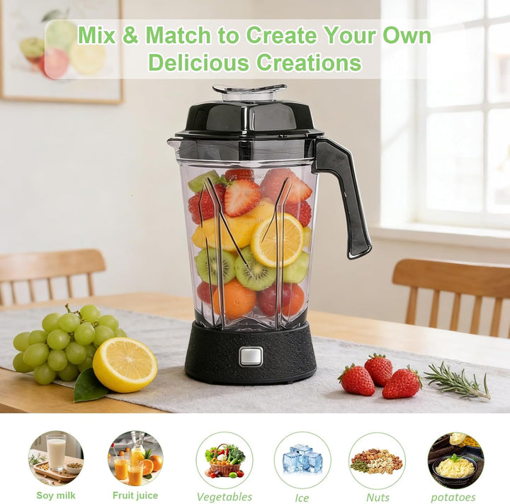 1,8 l Ersatz-Mixerkrug, kompatibel mit Buffalo Blender Pitcher, Ersatzbehälter, transparenter Mixbeh