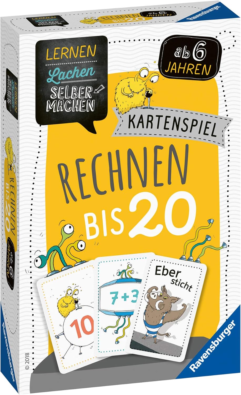 Ravensburger 24956 - Die Lese-Ratte & 80349 - Lernen Lachen Selbermachen: Rechnen bis 20, Kinderspie