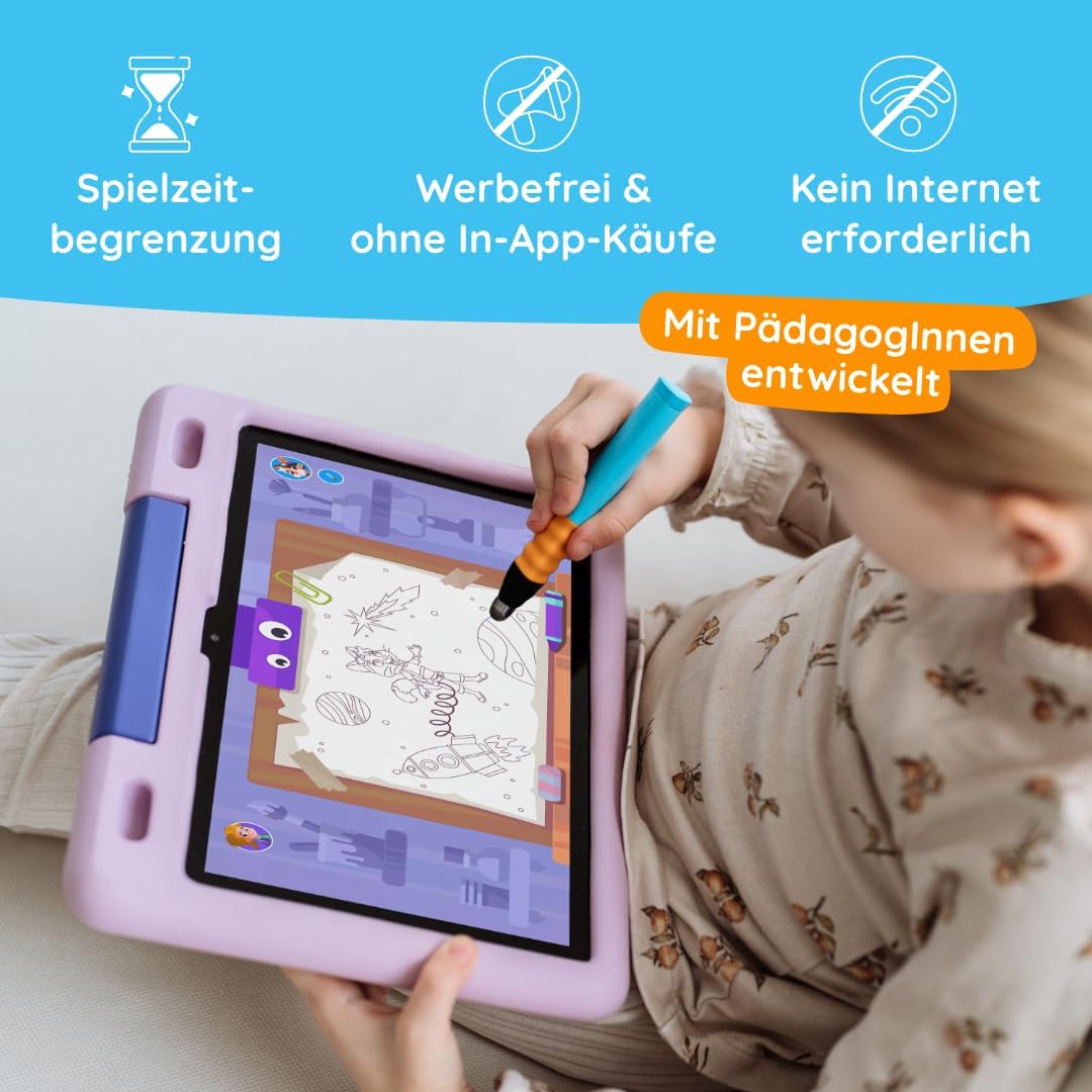 Edurino Starterset Juki Kreativität & Malen ab 4 Jahren inkl. Eingabestift | Innovatives & digitales