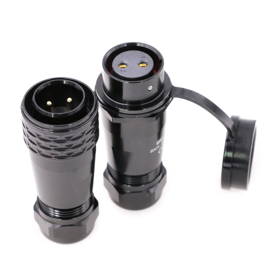 Eonvic WEIPU SA20 2-Pin Male and Female Plug Waterproof Connector Bluetti Power Station Aviation Cir