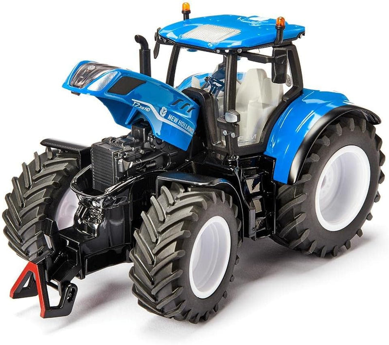 siku 3291, New Holland T7.315 HD, Spielzeug-Traktor, 1:32, Metall/Kunststoff, Blau, Inkl. Frontgewic