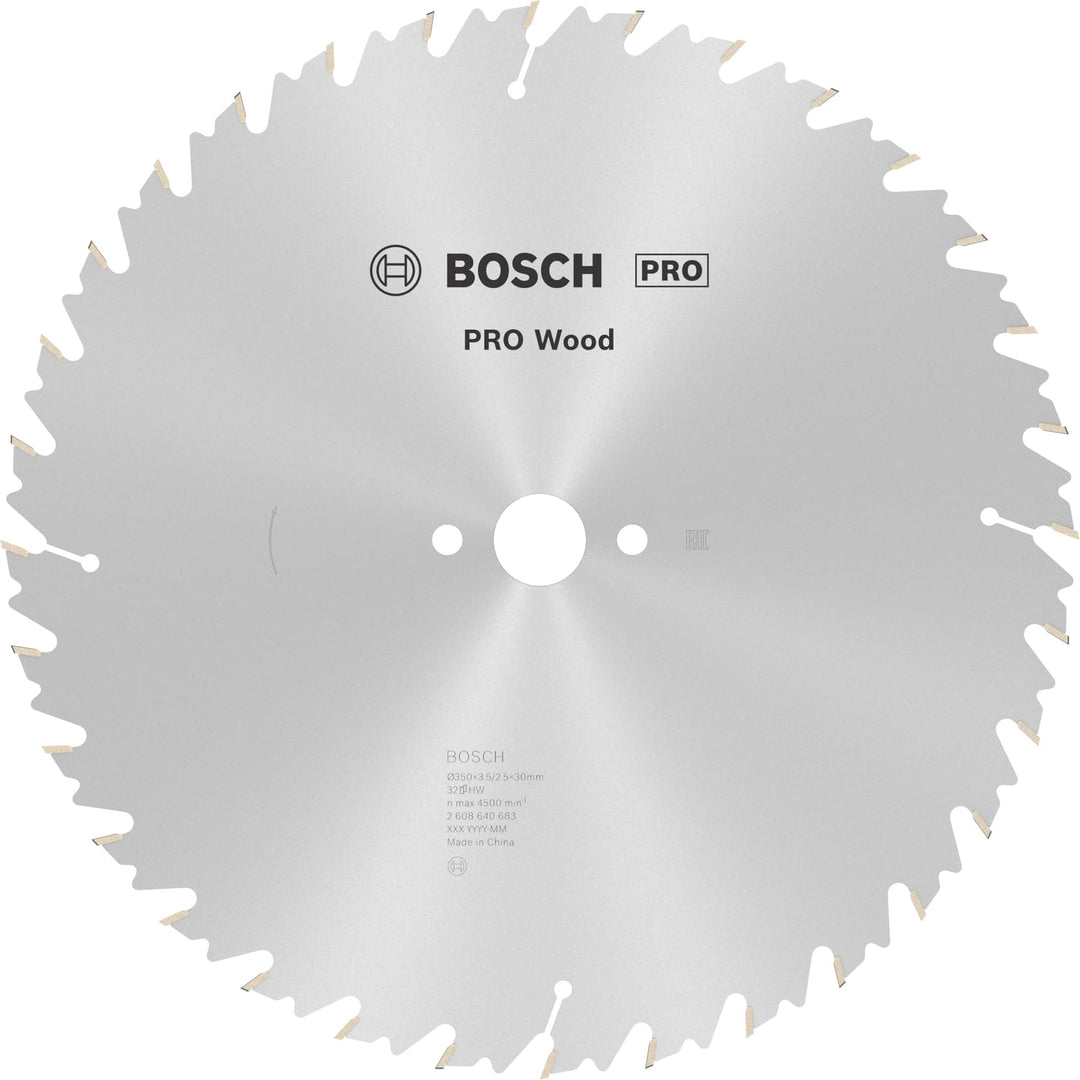 Bosch Professional 1x Kreissägeblatt Speedline Wood (für Holz, Sägeblatt Ø 350 x 30 x 3,5 mm, 32 Zäh