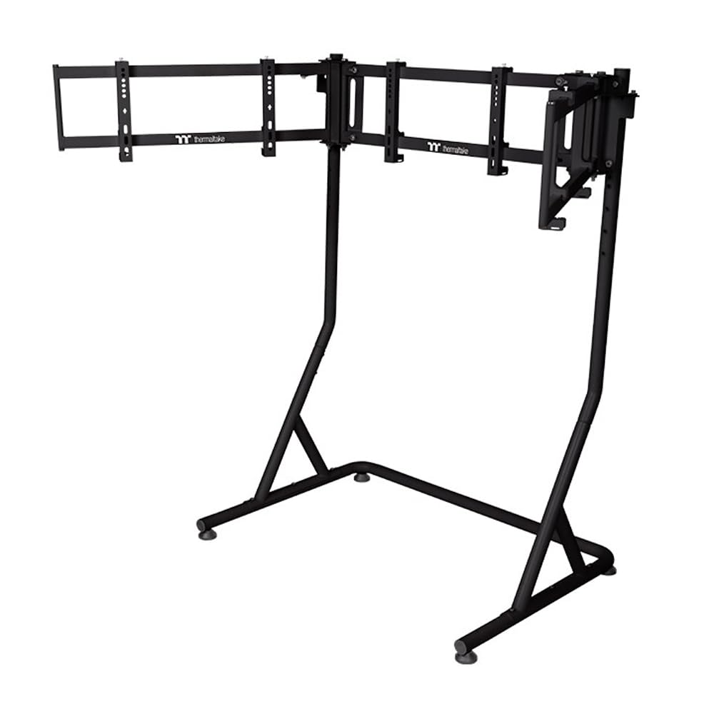 Thermaltake Triple Racing Monitor Stand Pro | Für 3× 32″ Curved / 34″ Flat Monitore | Pulverbeschich