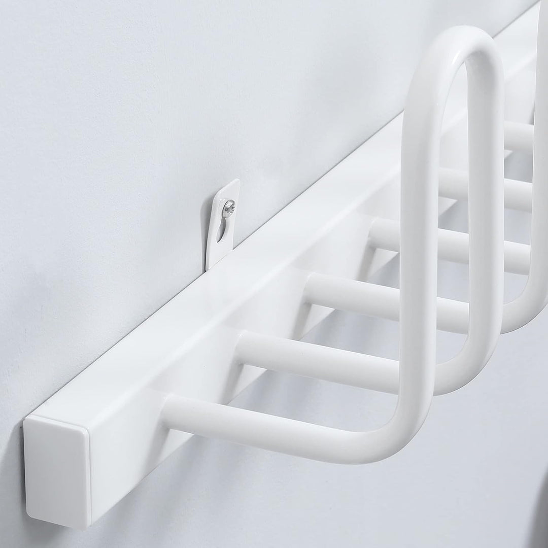 HOMCOM Elektrischer Schuhtrockner 60 W, Wandmontage Stiefelwärmer für 3 Paar Schuhe, Trockengestell