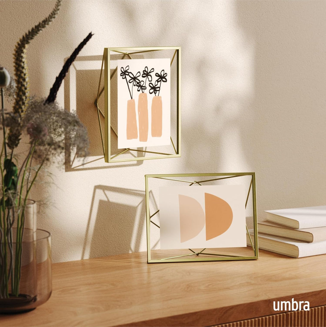 Umbra Prisma 20x25 cm Bilderrahmen - Wand- und Tisch Fotorahmen für Bilder, Kunstdrucke, Illustratio
