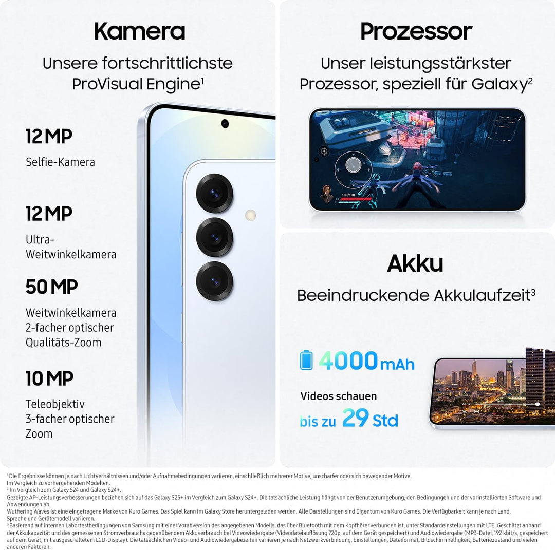 Samsung Galaxy S25 AI Smartphone mit Galaxy AI, 12 GB RAM, 128 GB Speicher, Navy, 3 Jahre Hersteller