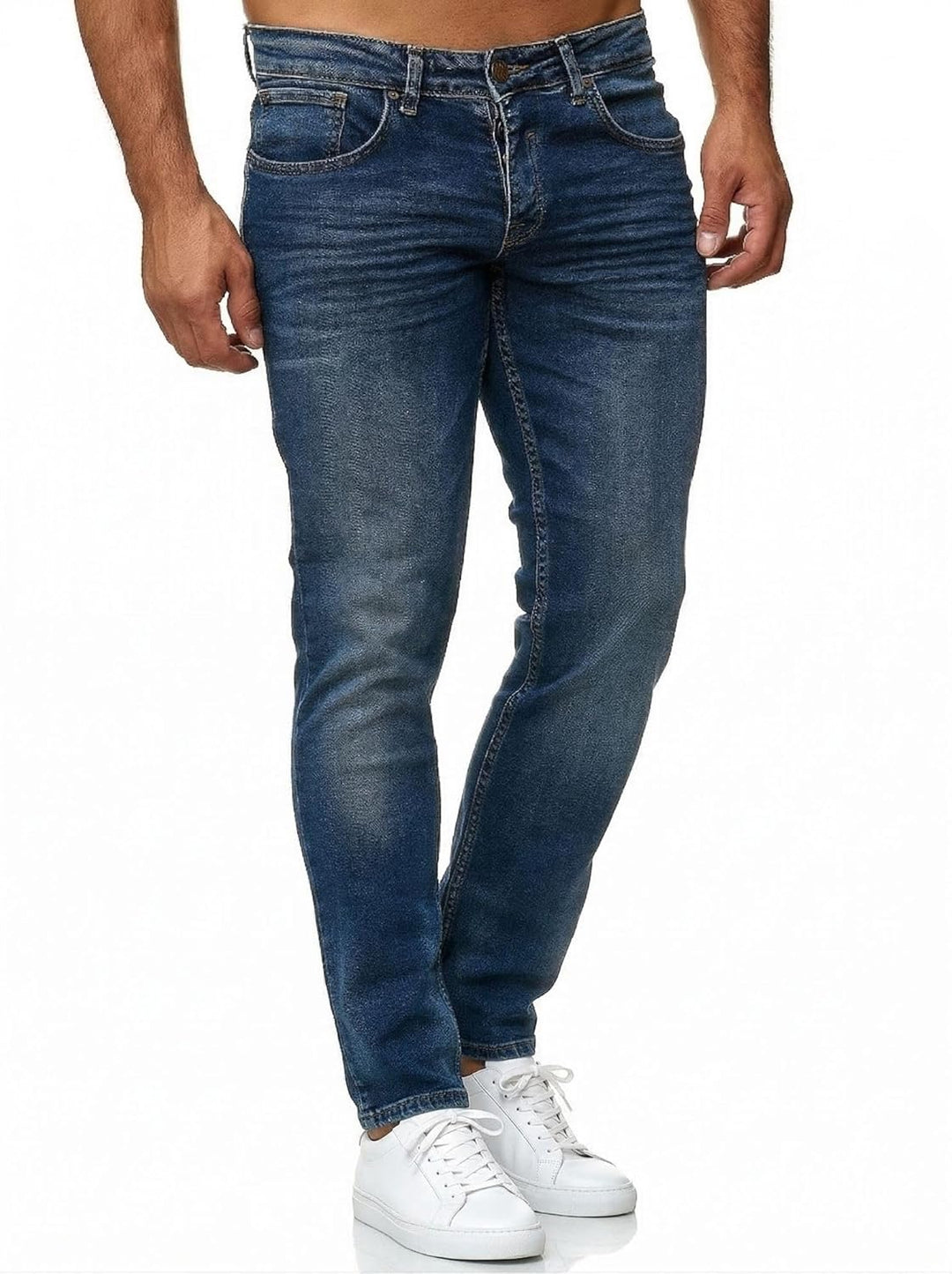 Tazzio Jeans Slim Fit Herren Jeanshose Stretch Designer Hose Denim 16533 29W / 30L Blau-1, 29W / 30L