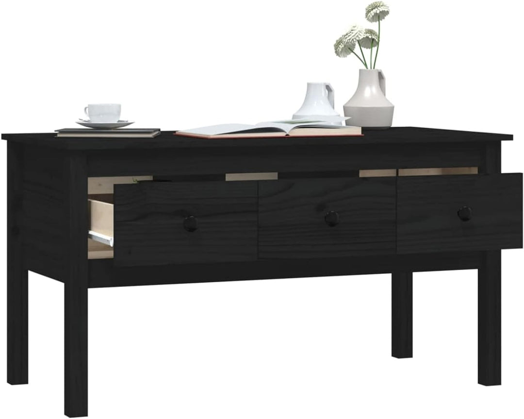 Tidyard Couchtisch mit 3 Schubladen Beistelltisch Wohnzimmertisch Kaffeetisch Sofatisch Teetisch Mas