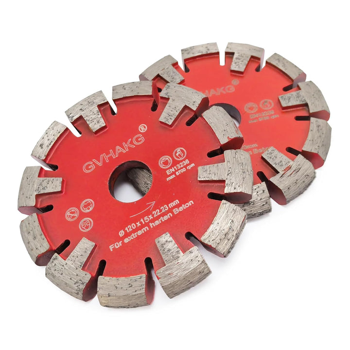 GVHAKG Tuck Point Diamantklinge für Sehr harte Betonböden und Entfernung, 120mm für Betonreparatur,