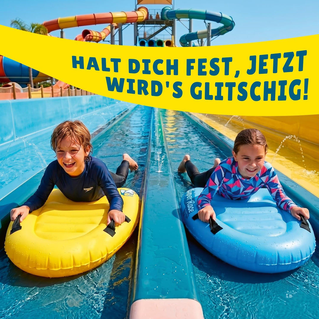 Super Race® | 2er-Set Bodyboards für Kinder | Aufblasbare Spezial-Windsurfbretter | Für besseres Gle
