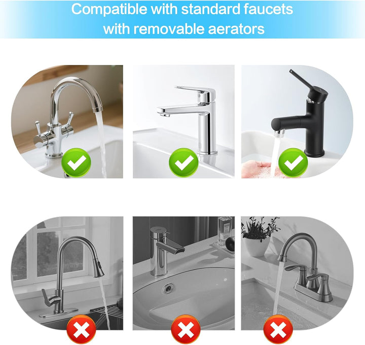 16 Stück Wasserhahn Adapter Set 1/2 Bis 28mm Innengewinde und Aussengewinde Wasserhahn Adapter mit D